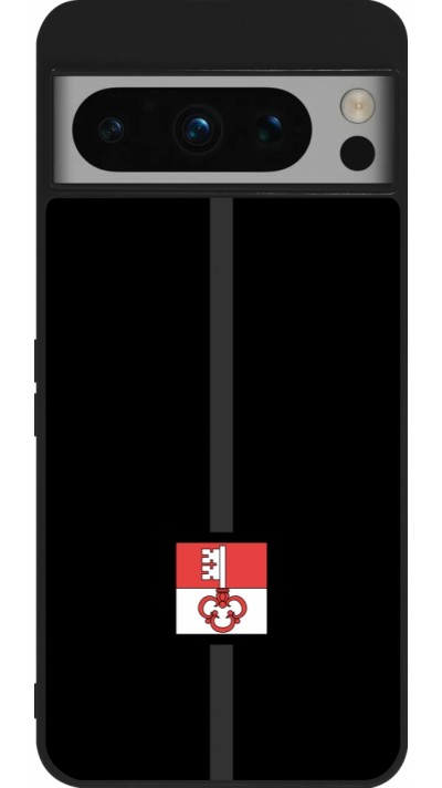 Google Pixel 8 Pro Case Hülle - Silikon schwarz Kanton OW schwarz