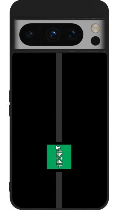 Google Pixel 8 Pro Case Hülle - Silikon schwarz Kanton SG schwarz