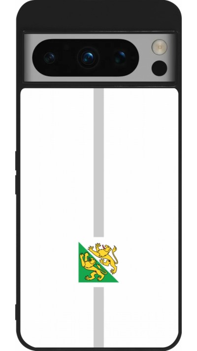 Google Pixel 8 Pro Case Hülle - Silikon schwarz Kanton TG weiss