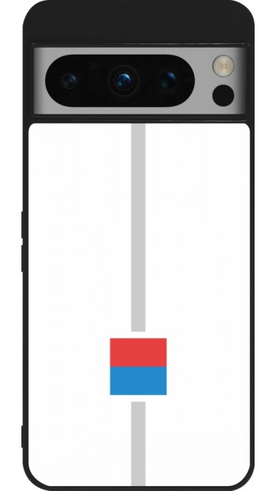 Google Pixel 8 Pro Case Hülle - Silikon schwarz Kanton TI weiss