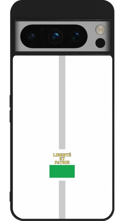 Google Pixel 8 Pro Case Hülle - Silikon schwarz Kanton VD weiss