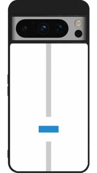 Google Pixel 8 Pro Case Hülle - Silikon schwarz Kanton ZG weiss