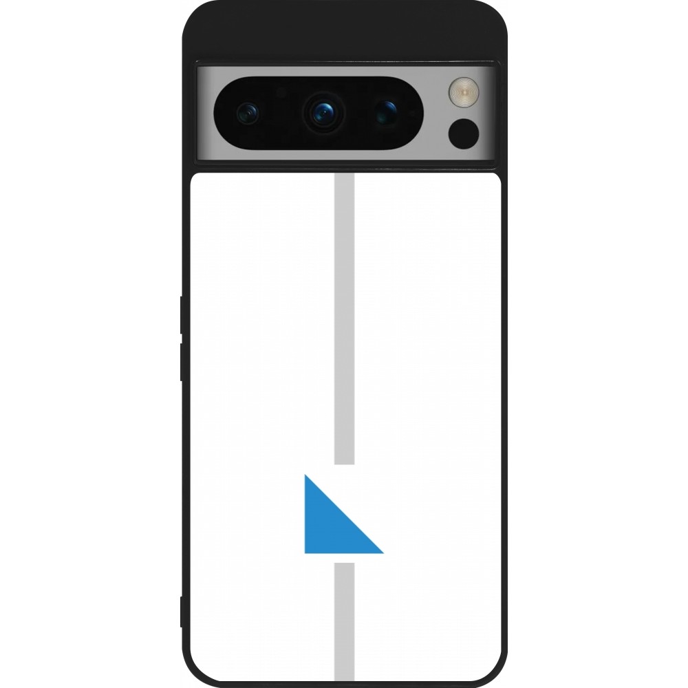 Google Pixel 8 Pro Case Hülle - Silikon schwarz Kanton ZH weiss