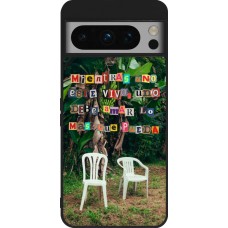 Google Pixel 8 Pro Case Hülle - Silikon schwarz Chairs DTMF
