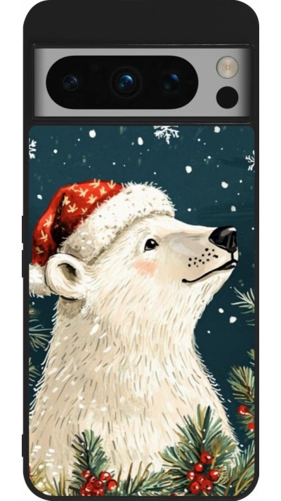 Google Pixel 8 Pro Case Hülle - Silikon schwarz Christmas 25 Bear