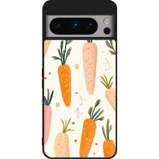 Coque Google Pixel 8 Pro - Silicone rigide noir Easter 2026 Illustration carrots