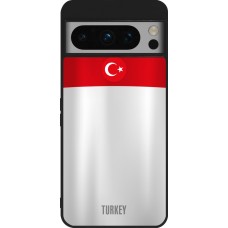 Google Pixel 8 Pro Case Hülle - Silikon schwarz Türkei personalisierbares Fussballtrikot