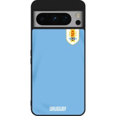 Google Pixel 8 Pro Case Hülle - Silikon schwarz Uruguay 2022 personalisierbares Fussballtrikot