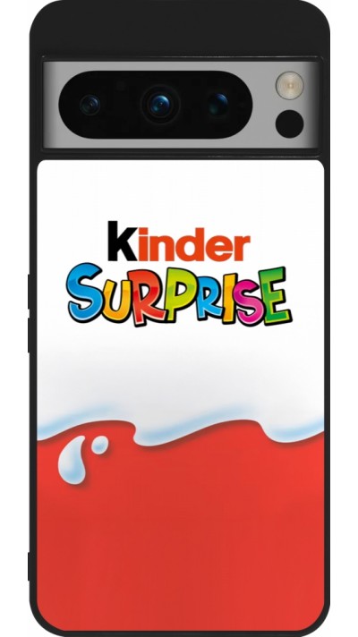 Google Pixel 8 Pro Case Hülle - Silikon schwarz Kinder Surprise