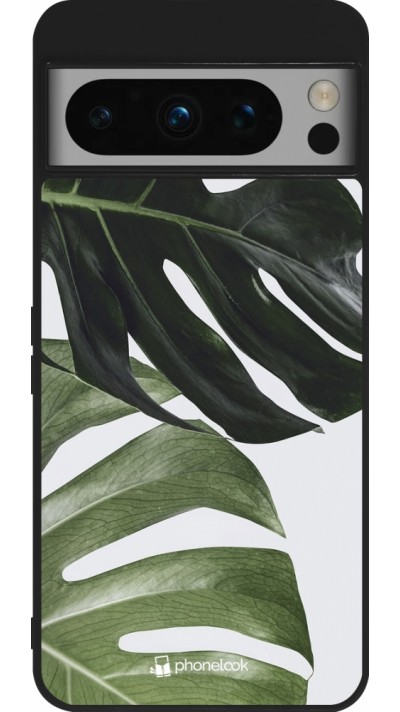 Coque Google Pixel 8 Pro - Silicone rigide noir Monstera Plant