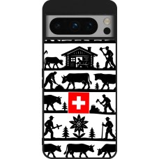 Coque Google Pixel 8 Pro - Silicone rigide noir Poya Suisse 1