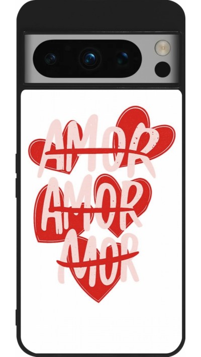Google Pixel 8 Pro Case Hülle - Silikon schwarz Saint Valentines Day 26 Amor