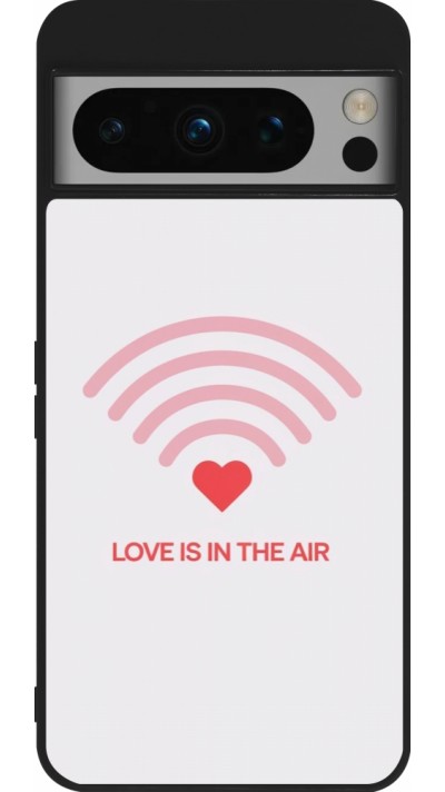 Google Pixel 8 Pro Case Hülle - Silikon schwarz Saint Valentines Day 26 Love is in the air