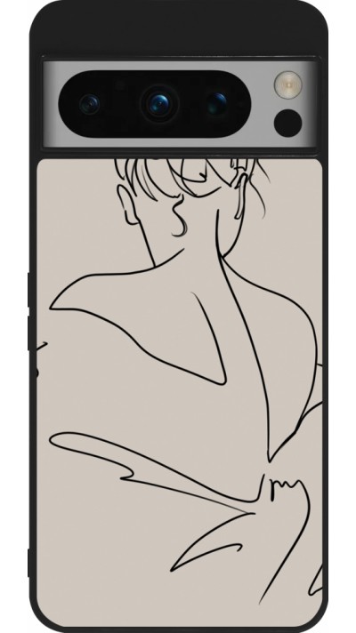 Coque Google Pixel 8 Pro - Silicone rigide noir Salnikova 05