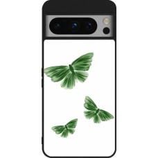 Google Pixel 8 Pro Case Hülle - Silikon schwarz Butterflies Spring 2026