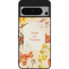 Google Pixel 8 Pro Case Hülle - Silikon schwarz Trust the process Spring 2026