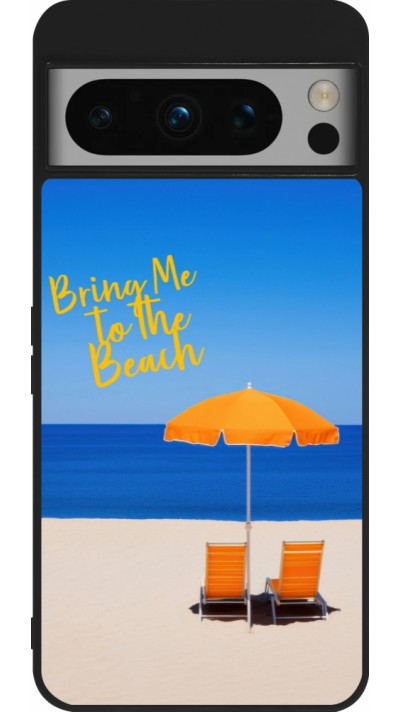 Coque Google Pixel 8 Pro - Silicone rigide noir Summer 2025 Bring me to the beach