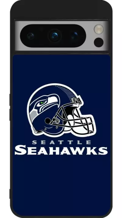 Coque Google Pixel 8 Pro - Silicone rigide noir Super Bowl 26 Seattle 3