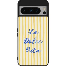 Google Pixel 8 Pro Case Hülle - Silikon schwarz The good life 2026