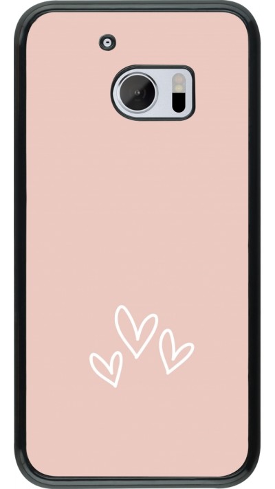 Coque HTC 10 - Valentine 2023 three minimalist hearts