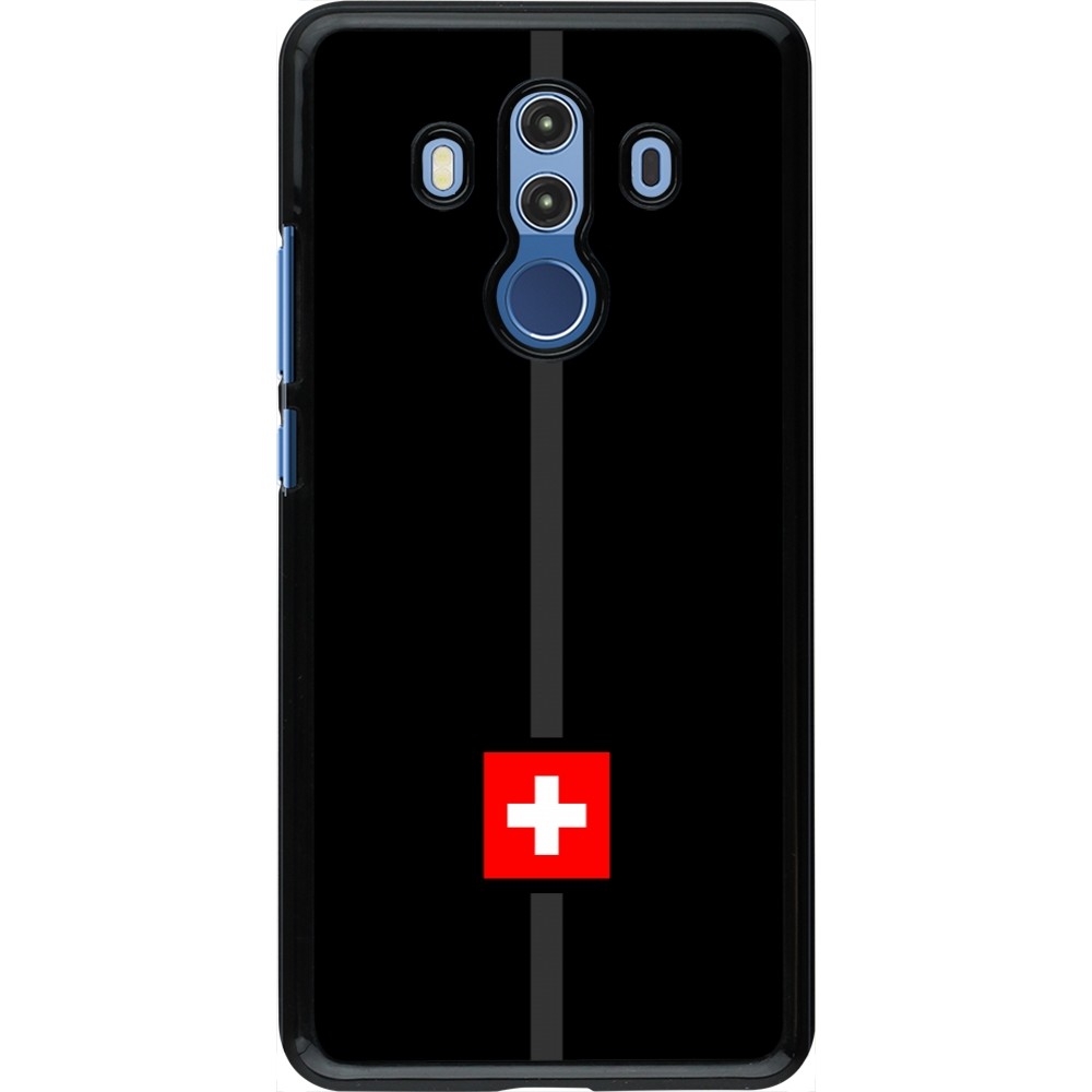 Huawei Mate 10 Pro Case Hülle - Kanton CH schwarz