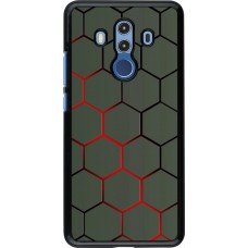 Hülle Huawei Mate 10 Pro - Geometric Line red