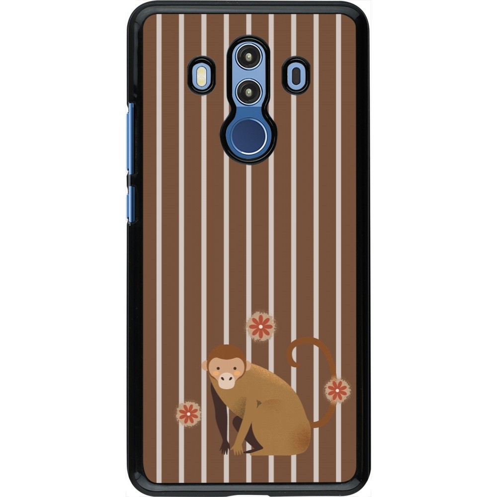Huawei Mate 10 Pro Case Hülle - Monkey with stripes