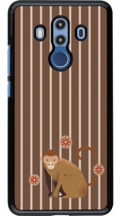 Huawei Mate 10 Pro Case Hülle - Monkey with stripes