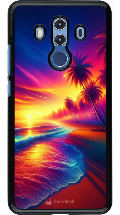 Huawei Mate 10 Pro Case Hülle - Strand Sonnenuntergang auffällig