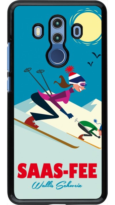 Huawei Mate 10 Pro Case Hülle - Saas-Fee Ski Downhill