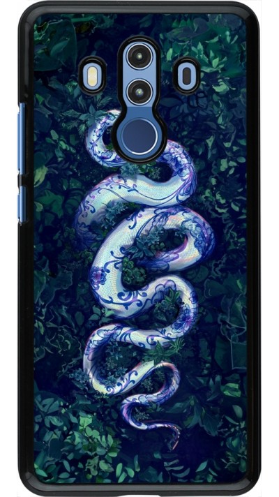 Huawei Mate 10 Pro Case Hülle - Snake Blue Anaconda