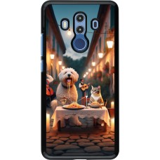 Huawei Mate 10 Pro Case Hülle - Valentin 2024 Hund & Katze Kerzenlicht