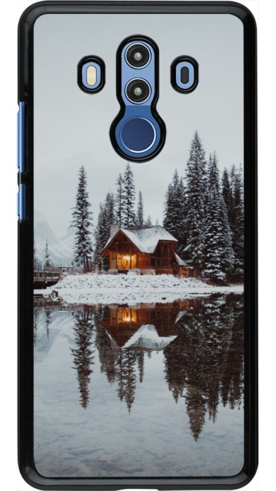 Coque Huawei Mate 10 Pro - Winter 25 Winter house forest afternoon