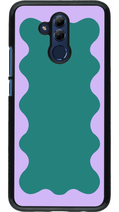 Coque Huawei Mate 20 Lite - Wavy Rectangle Green Purple