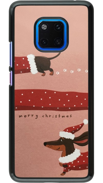 Coque Huawei Mate 20 Pro - Christmas 25 Teckel Merry Xmas
