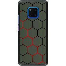 Hülle Huawei Mate 20 Pro - Geometric Line red