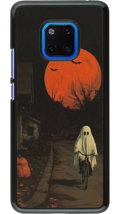 Coque Huawei Mate 20 Pro - Halloween 2025 Ghost on a bicycle Coque Huawei Mate 20 Pro - Halloween 2025 Ghost on a bicycle