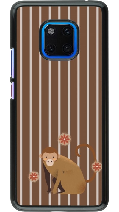 Huawei Mate 20 Pro Case Hülle - Monkey with stripes
