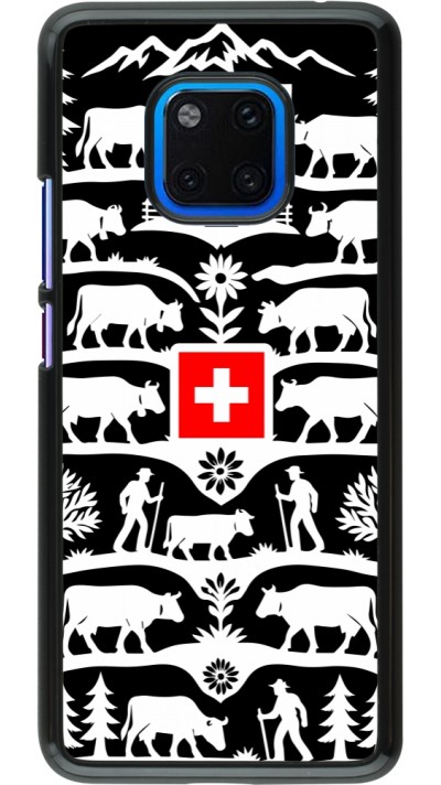 Coque Huawei Mate 20 Pro - Poya Suisse 3 noir