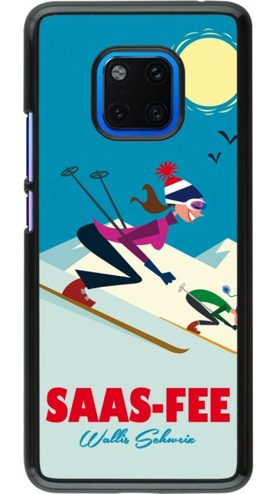 Huawei Mate 20 Pro Case Hülle - Saas-Fee Ski Downhill