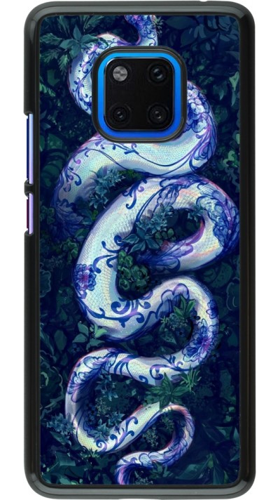 Huawei Mate 20 Pro Case Hülle - Snake Blue Anaconda