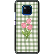 Coque Huawei Mate 20 Pro - Green vichy tulips Spring 2026