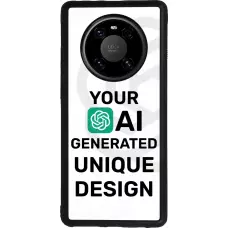 Coque Huawei Mate 40 Pro - Silicone rigide noir Unique au monde générée par intelligence artificielle (AI) avec vos idées