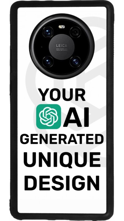 Huawei Mate 40 Pro Case Hülle - Silikon schwarz Weltweit einzigartig erstellt dank Deiner Kreativität und künstlicher Intelligenz (KI)