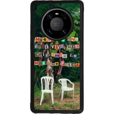Huawei Mate 40 Pro Case Hülle - Silikon schwarz Chairs DTMF