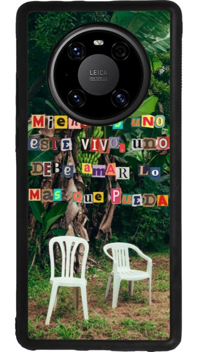 Huawei Mate 40 Pro Case Hülle - Silikon schwarz Chairs DTMF