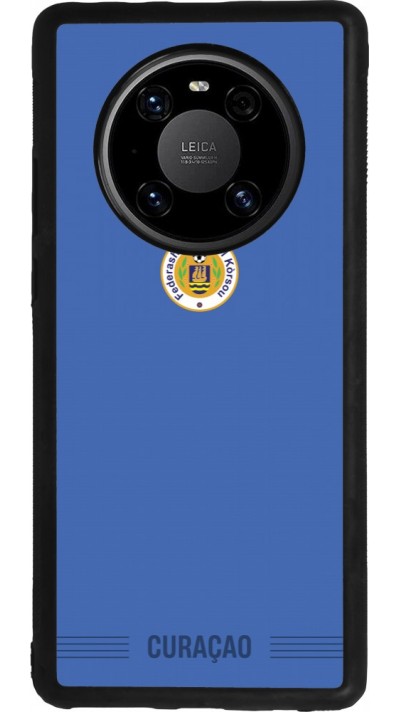 Coque Huawei Mate 40 Pro - Silicone rigide noir Maillot de football Curaçao 2026 personnalisable