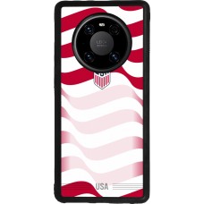 Coque Huawei Mate 40 Pro - Silicone rigide noir Maillot de football États-Unis 2026 personnalisable