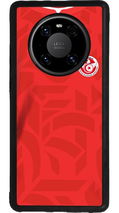 Huawei Mate 40 Pro Case Hülle - Silikon schwarz Tunesien 2022 personalisierbares Fussballtrikot