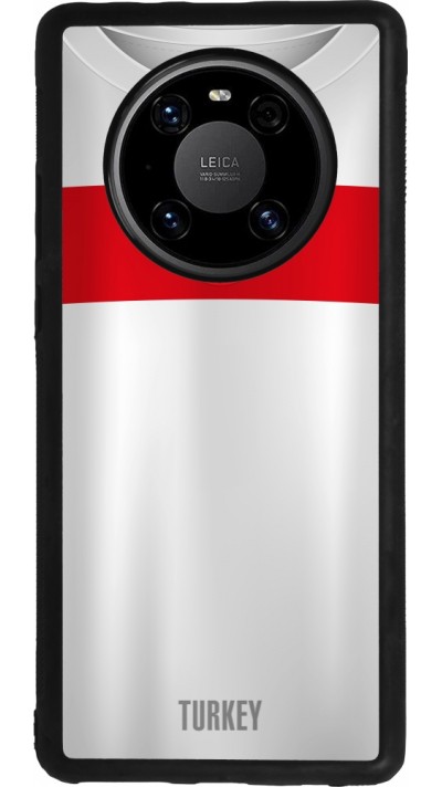 Huawei Mate 40 Pro Case Hülle - Silikon schwarz Türkei personalisierbares Fussballtrikot